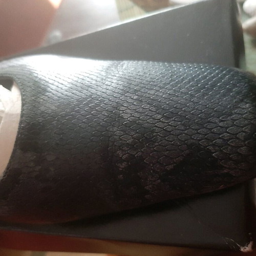 Barbarela mules like new, black gray crocodile pattern, size 41