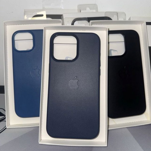 Apple Leather Case for iPhone 15, 15 Pro, Plus and Pro Max new