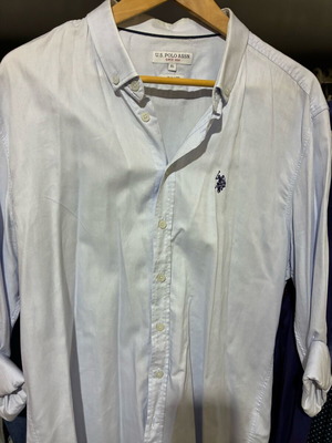 Ανδρικό πουκάμισο Polo U.S. Polo Assn. XL τιρκουάζ σαν καινούργιο