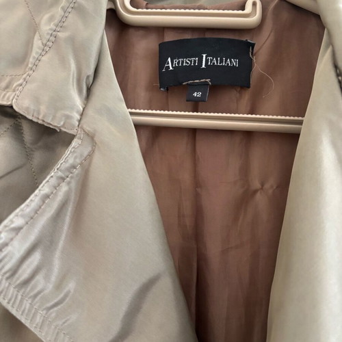 Artisti Italiani women's quilted coat like new, beige gold