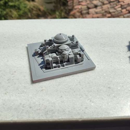 3D printed set of four monuments: Hagia Sophia, UK Parliament, Colosseum, Parthenon