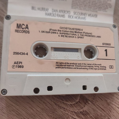 Ghostbusters 2 soundtrack cassette used, hip-hop