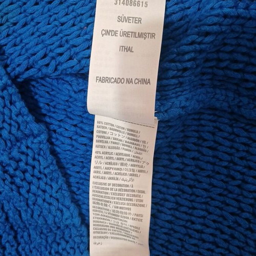 Hollister women's blue pullover like new