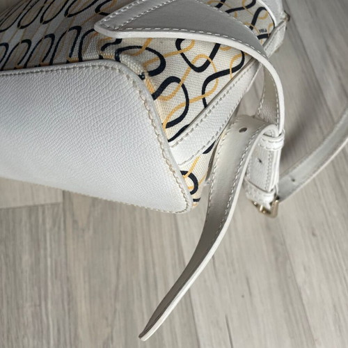 Furla backpack used, beige with front accessory option