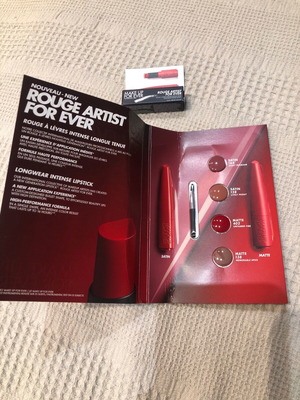Make up for Ever red lipstick travel and 4 nude samples new