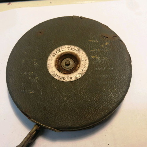 Measuring tape used, American, with inches or feet