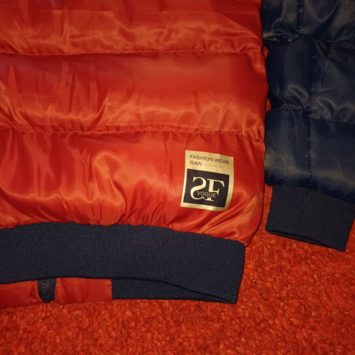 Fas Vogue 78 men's jacket used, dark red with blue