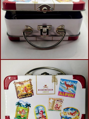 Niederegger Lübeck collectible metal suitcase new