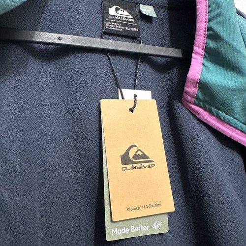 Quiksilver Woman Fleece Jacket XL new, multicolor with pockets