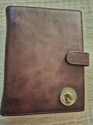 Vintage leather agenda Olympiakos like new