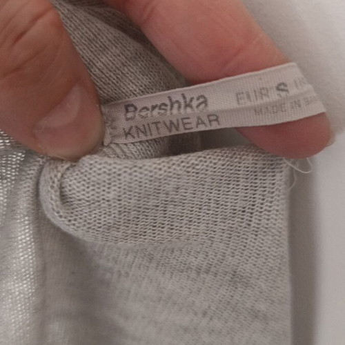 Bershka gray spring cardigan without buttons size S used