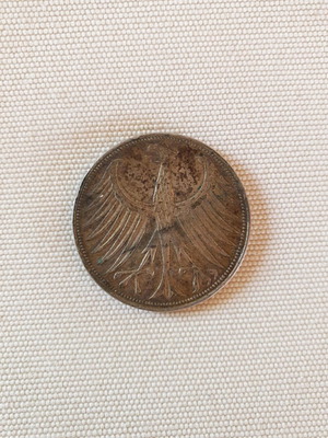 Ασημένιο Νόμισμα 5 Mark 1965 G