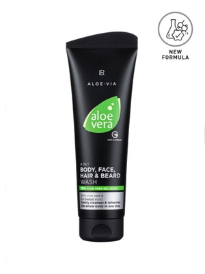 Aloe Vera 4σε1 σαμπουάν για σώμα πρόσωπο μαλλιά και γένια καινούργιο