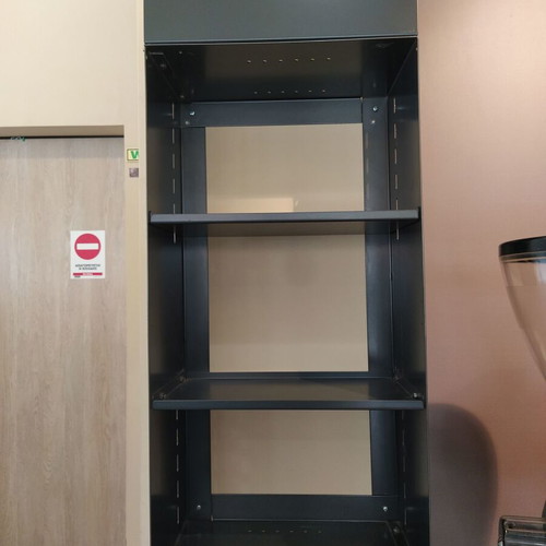 Metal shelves used, 2 pieces, dimensions 80x40x25