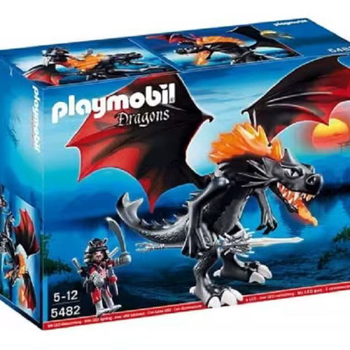Playmobil Dragon used with light-up flames