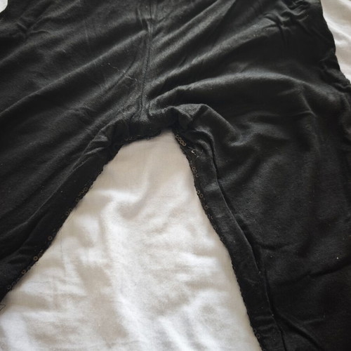 Chief children's leggings with sequins used, black, size XS