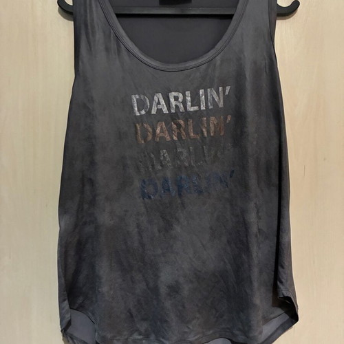 BSB sleeveless blouse like new, gray silver, size L