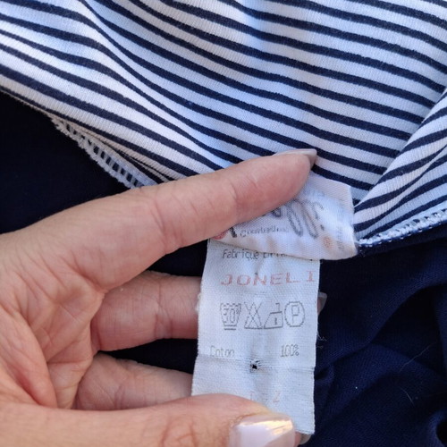 Women's blouse used, striped style, blue color