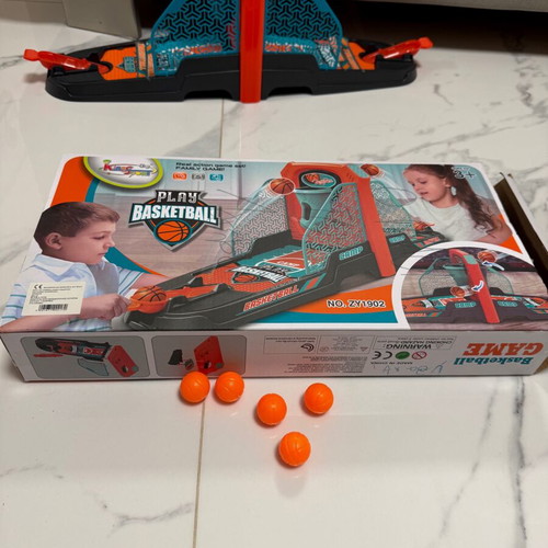 Basketball board game used with box