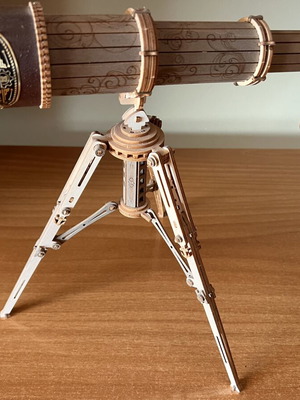 ROKR Monocular Telescope Wooden 3D Puzzle ST004, assembled