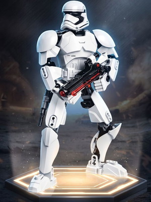 First Order Stormtrooper Buildable Figure 23.5cm, 81 Pieces