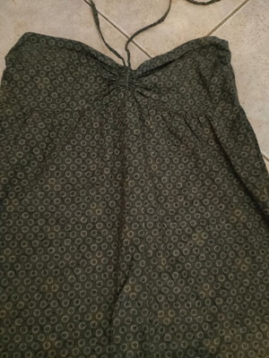 Strapless dress Greek origin, like new, cotton, dark gray pattern