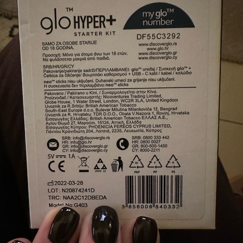Glo Hyper plus new with charger