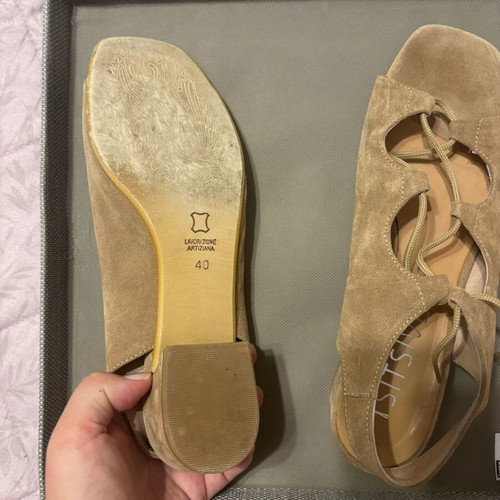 Leather sandals Tsitsivas like new, size 40, beige and brown
