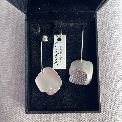 Damianos Statement handmade silver earrings 925