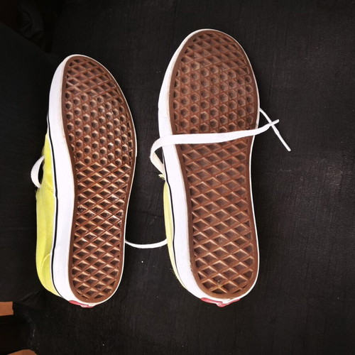 Vans athletic shoes like new, yellow, size 38