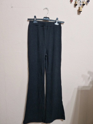 Black ribbed pants like new, size XS, Shein