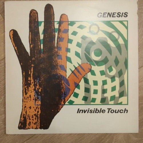 Genesis Invisible Touch vinyl record used with inner sleeve