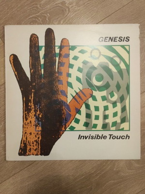 Genesis Invisible Touch vinyl record used with inner sleeve