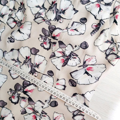 Fidele dress used, size M 38 10, beige floral viscose