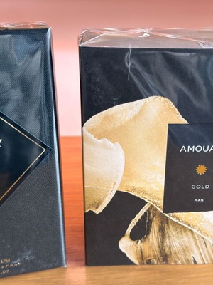 Kilian Musk Oud & Amouage Gold Man perfume set new sealed 50ml