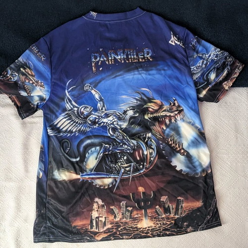 Judas Priest t-shirt Painkiller size Large, new, blue
