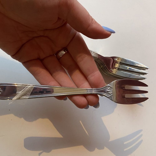 Small forks set of 12 used for fish or dessert