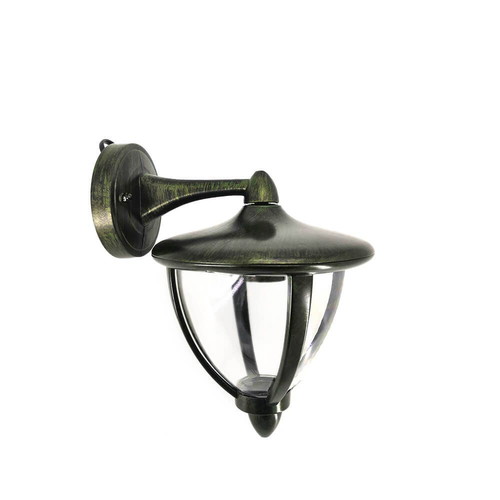 Dorian Green Garden Lantern with Top Holder, E27, IP44, New