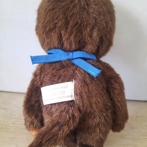 Monchhichi Classic Boy doll like new with blue bib