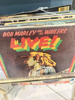 Bob Marley and The Wailers Live! vinyl record