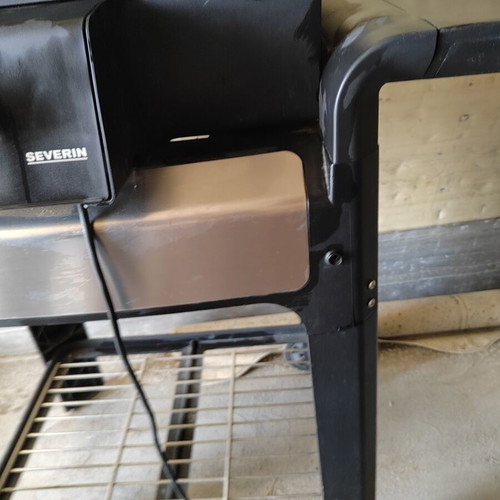 Severin SEVO GTS Electric Grill 3000W used with wheeled base and thermometer
