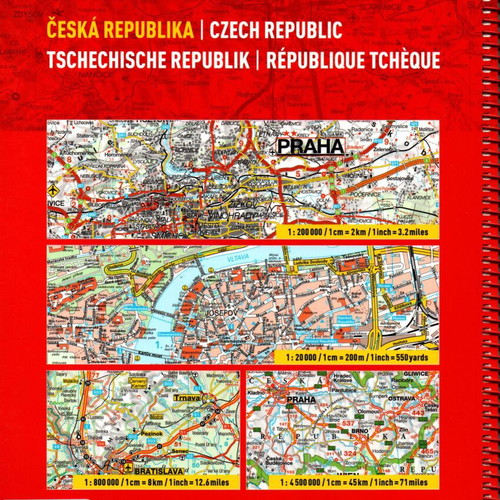 Marco Polo Road Atlas Czech Republic new, spiral bound