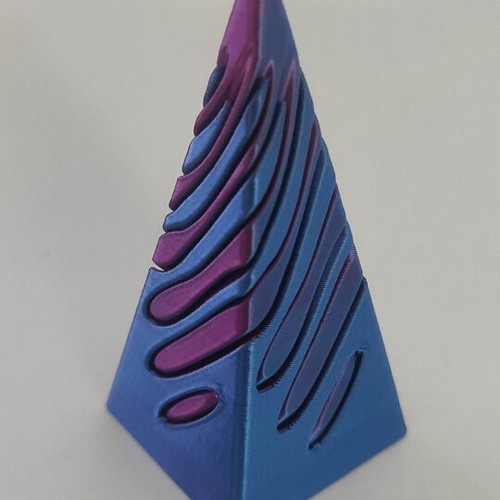 3d Impossible Vortex Pyramid Passthrough Fidget Toy new purple-blue antistress