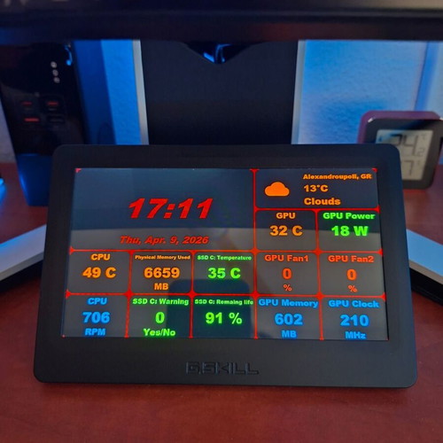 G-Skill WigiDash touchscreen monitor like new