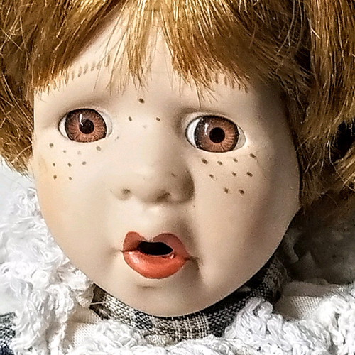 Porcelain doll boy vintage used