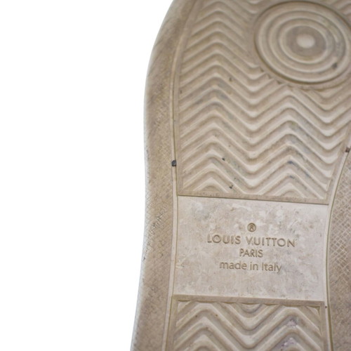Louis Vuitton Monogram Denim Low-Top Sneakers used, men's size 43.5