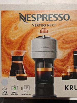 Καφετιέρα Nespresso Vertuo Next ανοιχτό γκρι καινούργια
