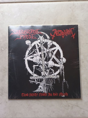 Slaughtered Priest / Necrochakal 7" Split Metal Vinyl