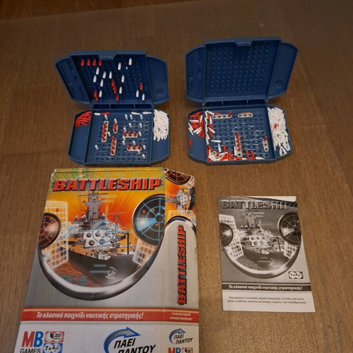 Battleship board game used, naval strategy