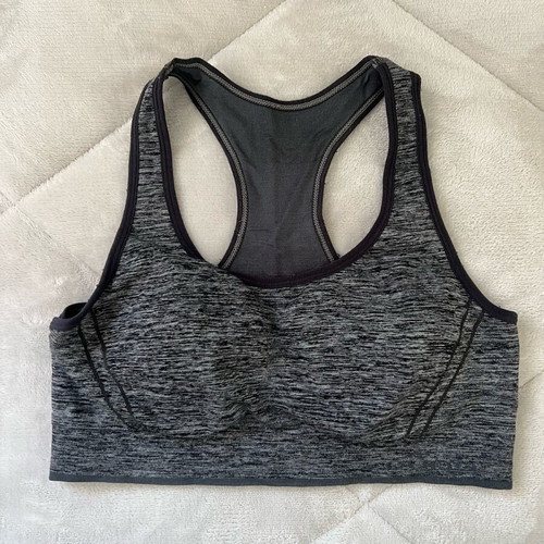 Sports bra like new, size M, black and gray